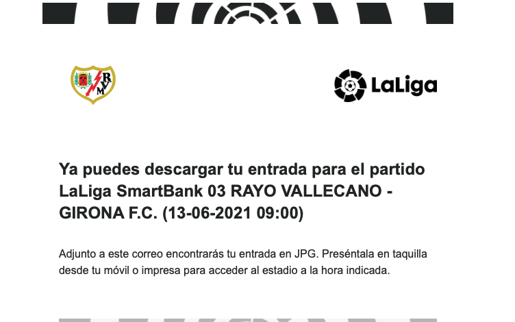 rayo vallecano entrada