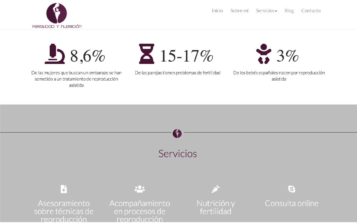 web Fertilidad y nutrición
