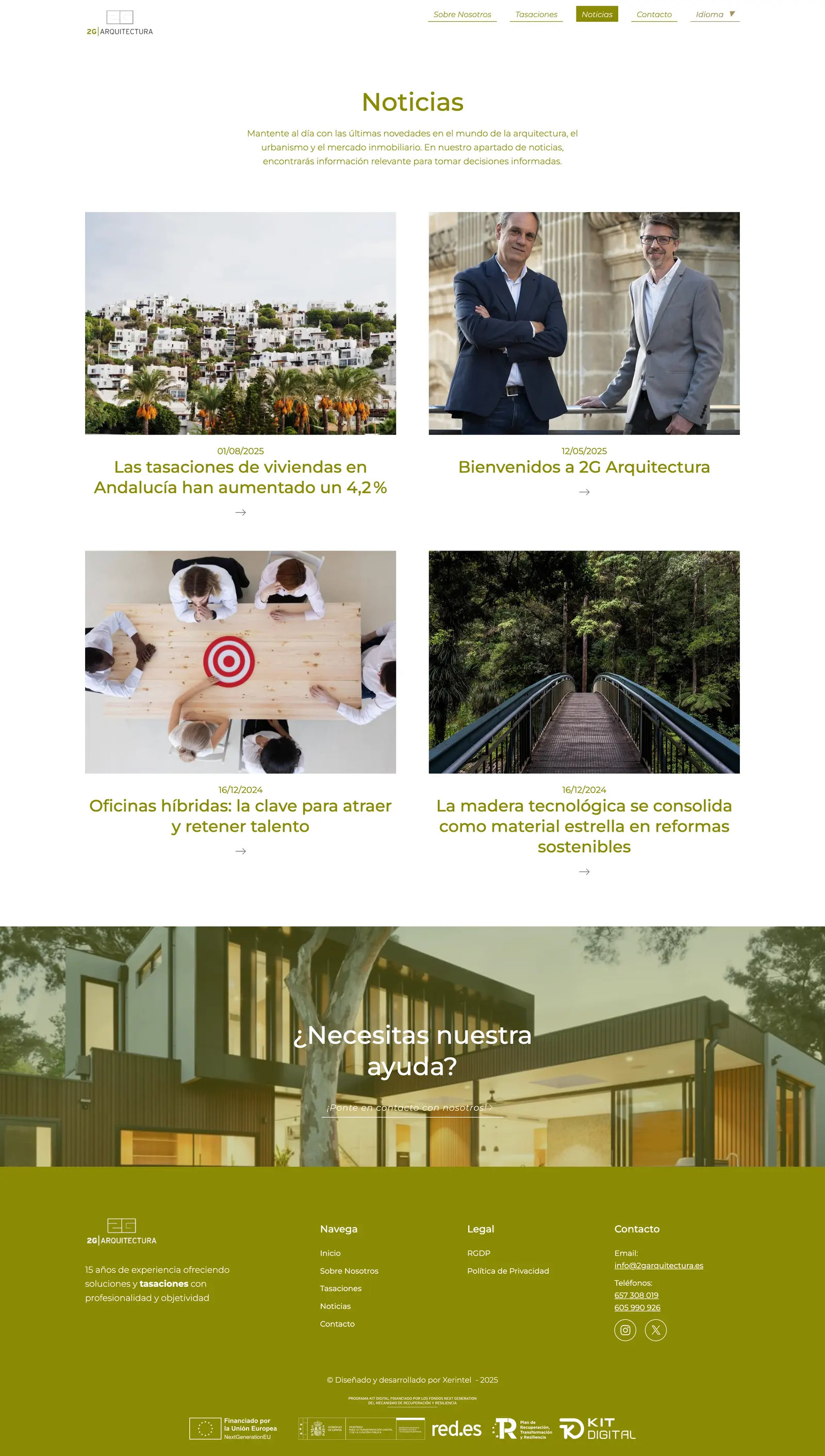 2G Arquitectura · Noticias