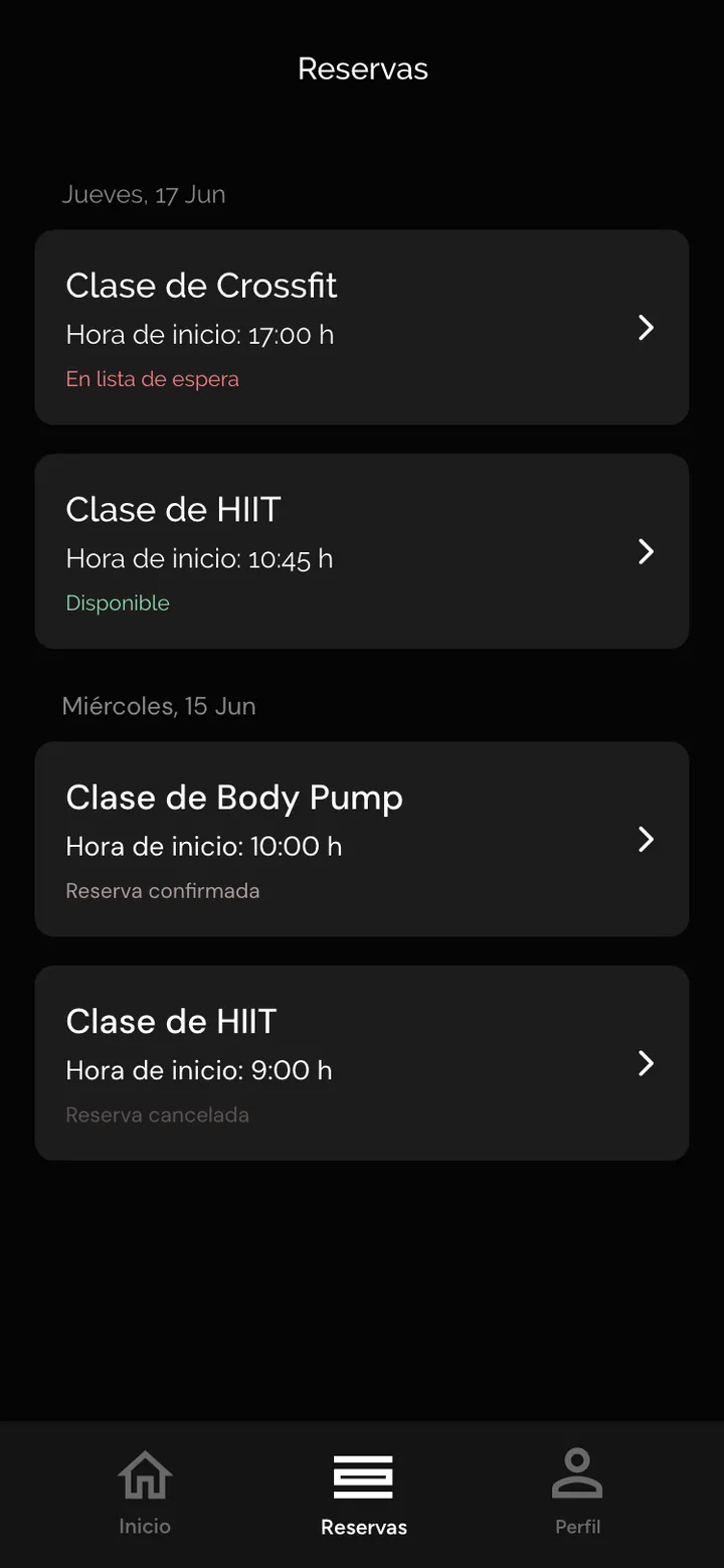 Newell · pantalla de la app