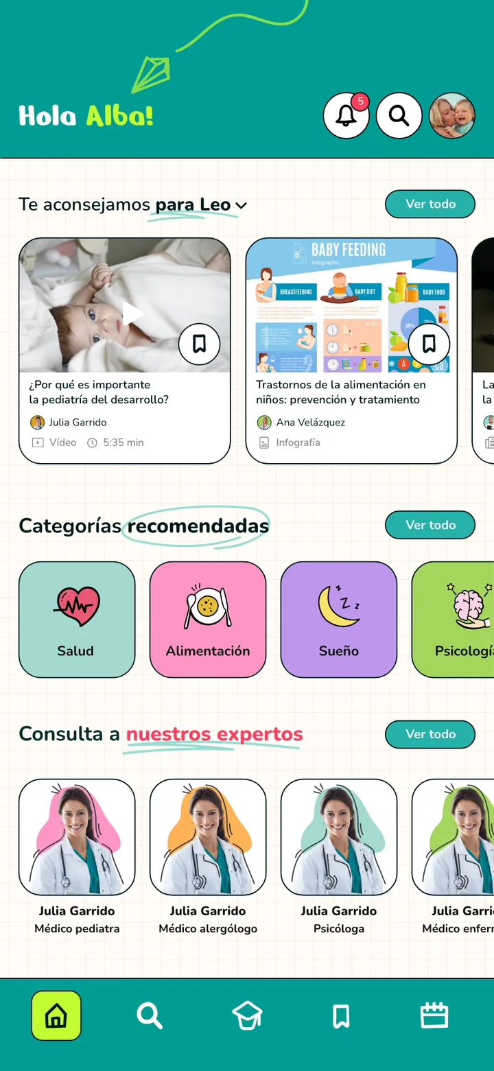 Bimbando · pantalla de la app