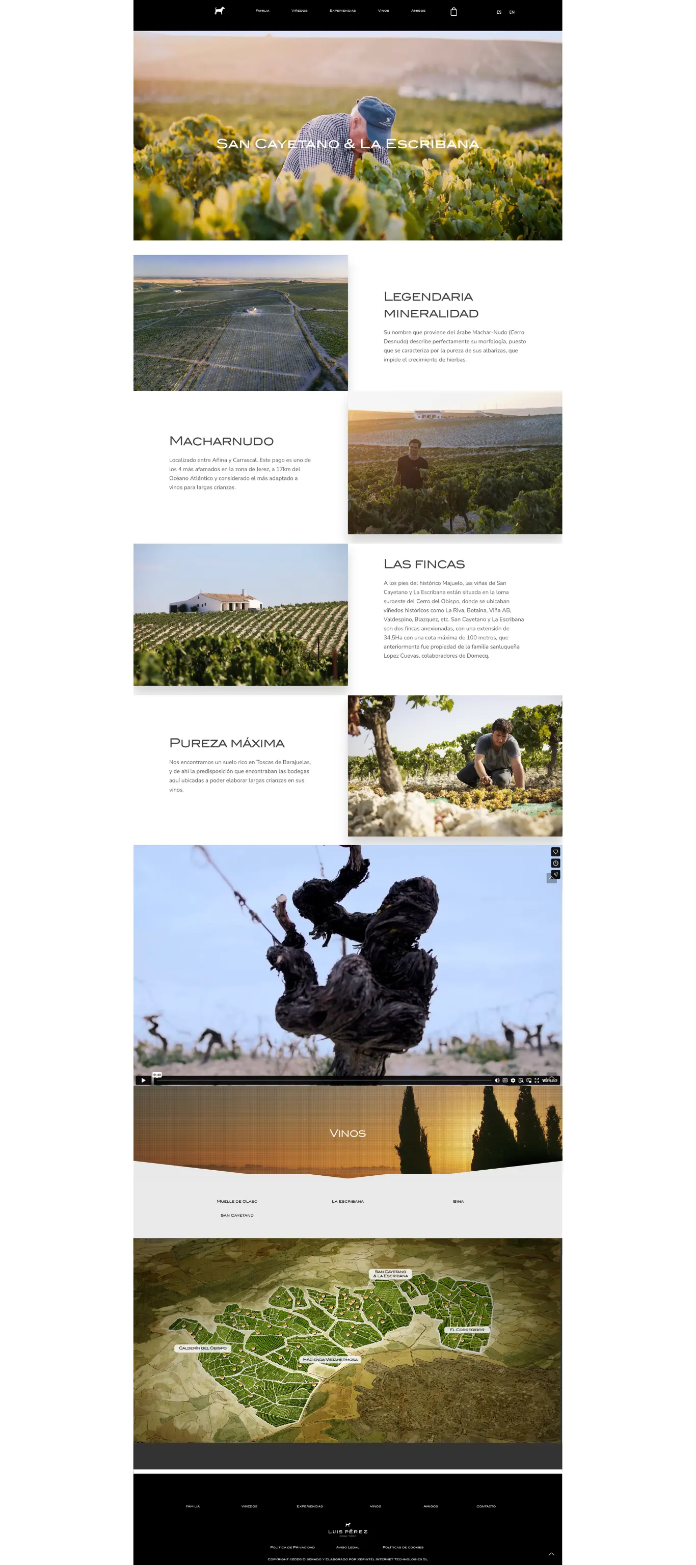 Bodegas Luis Pérez · Cada pago, con su historia y su mapa.
