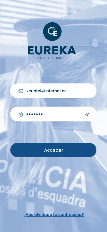 Eureka Oposicions · Acceso del alumno