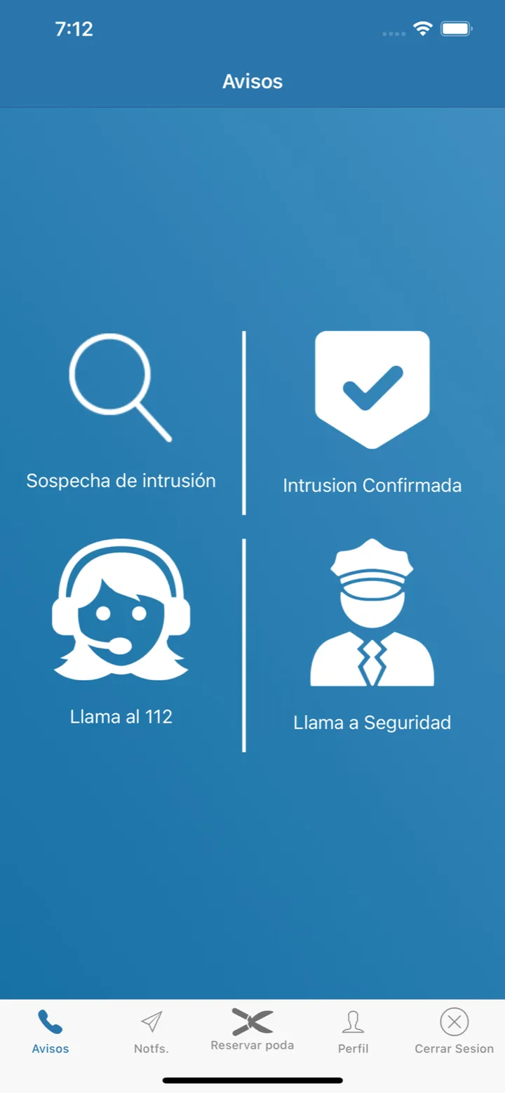 Comunidad Monte Berriaga · pantalla de la app