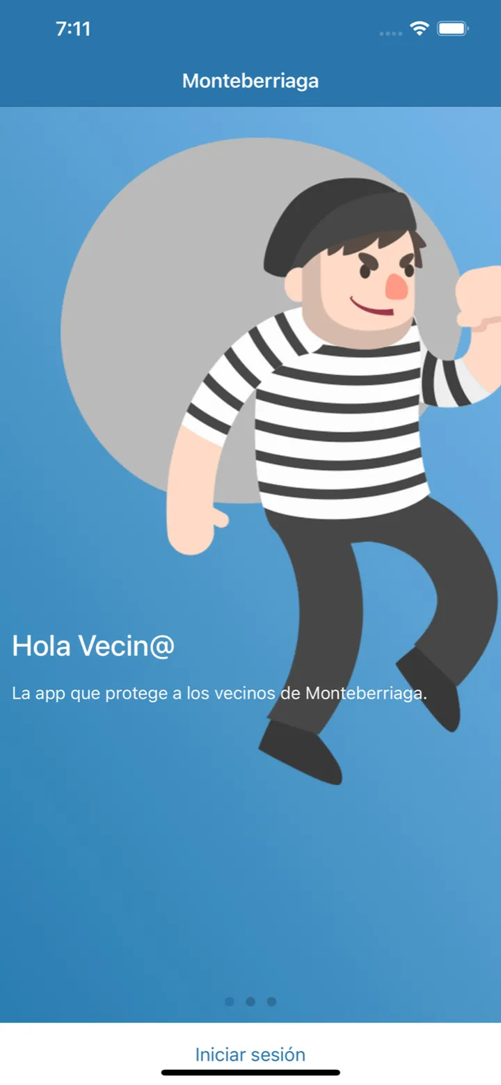 Comunidad Monte Berriaga · pantalla de la app