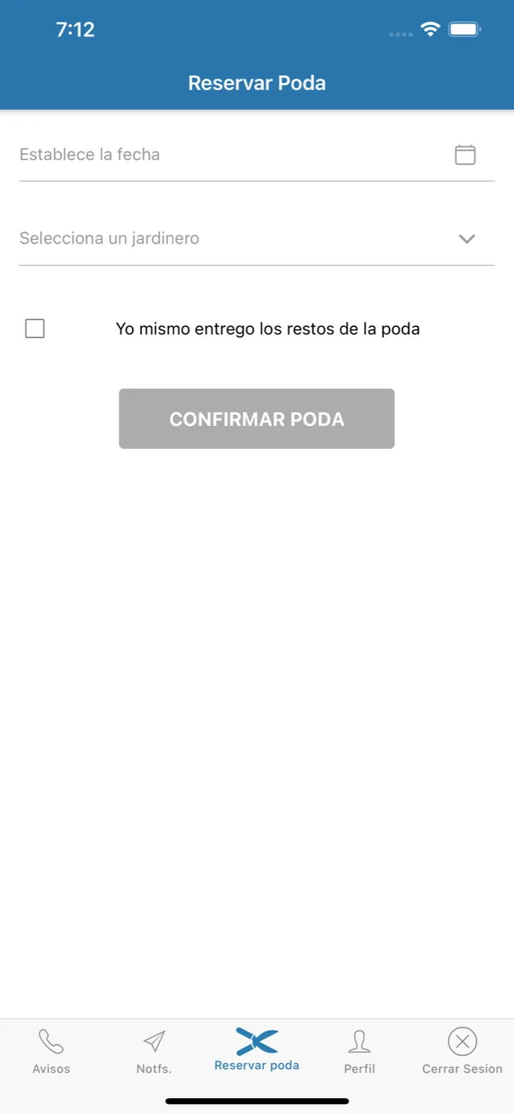 Comunidad Monte Berriaga · Fecha, jardinero y listo.