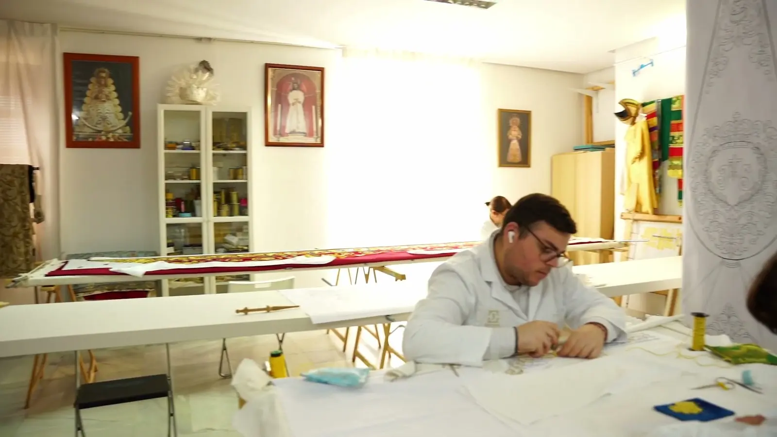 Costura Sacra · El taller de Costura Sacra, en Jerez