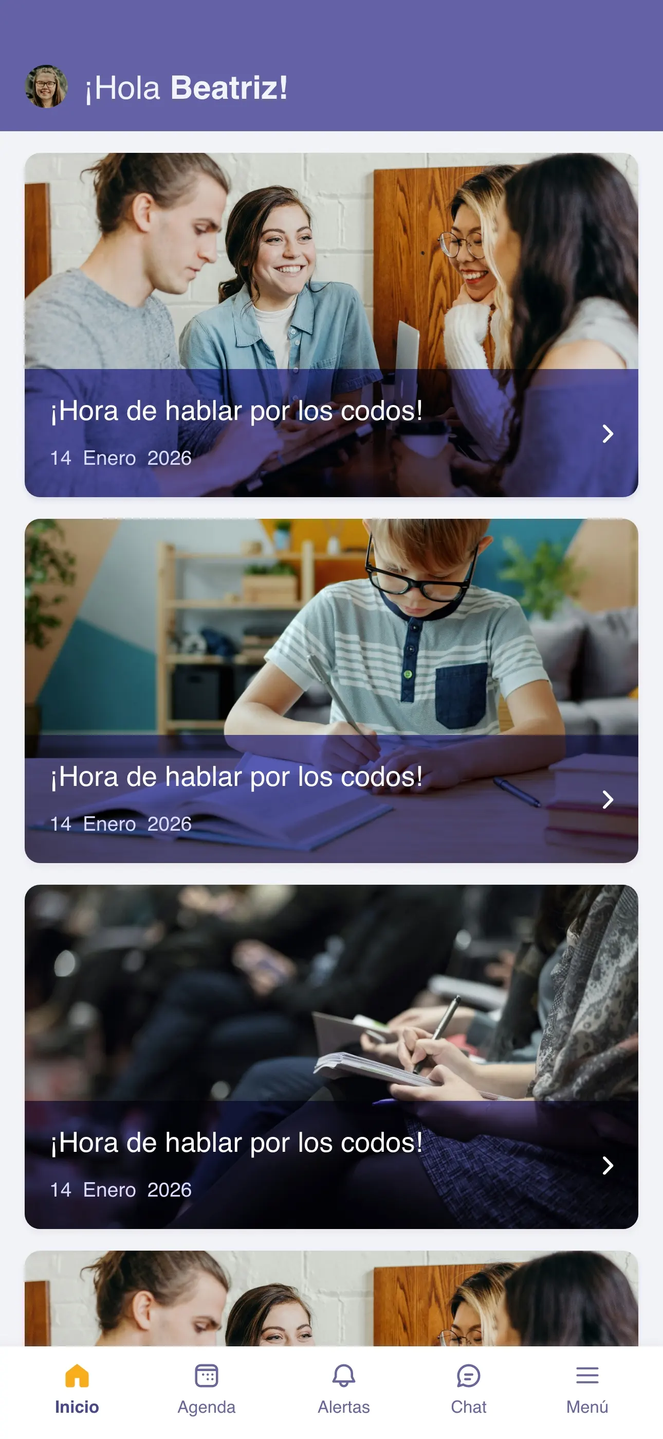 Englody · pantalla de la app