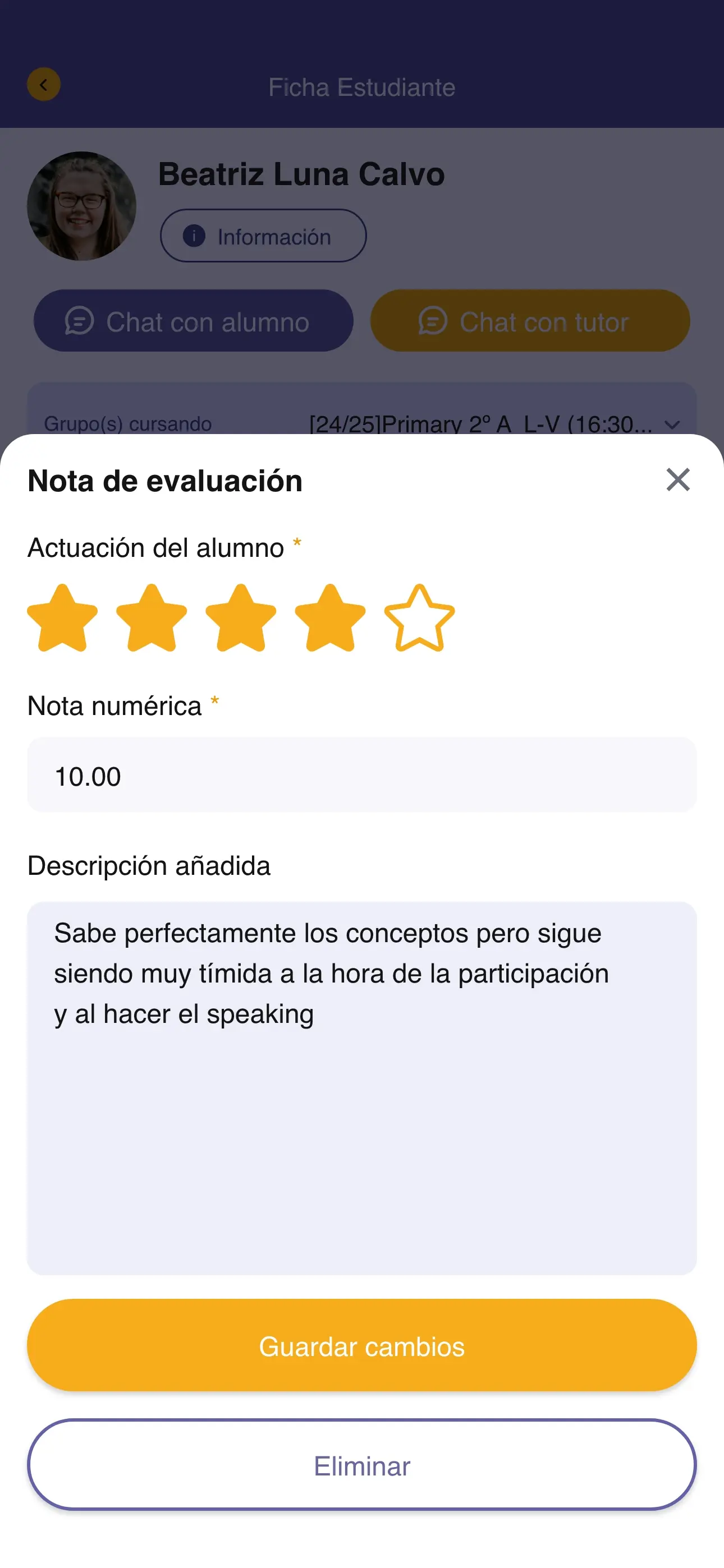Englody · Evaluar, en un minuto