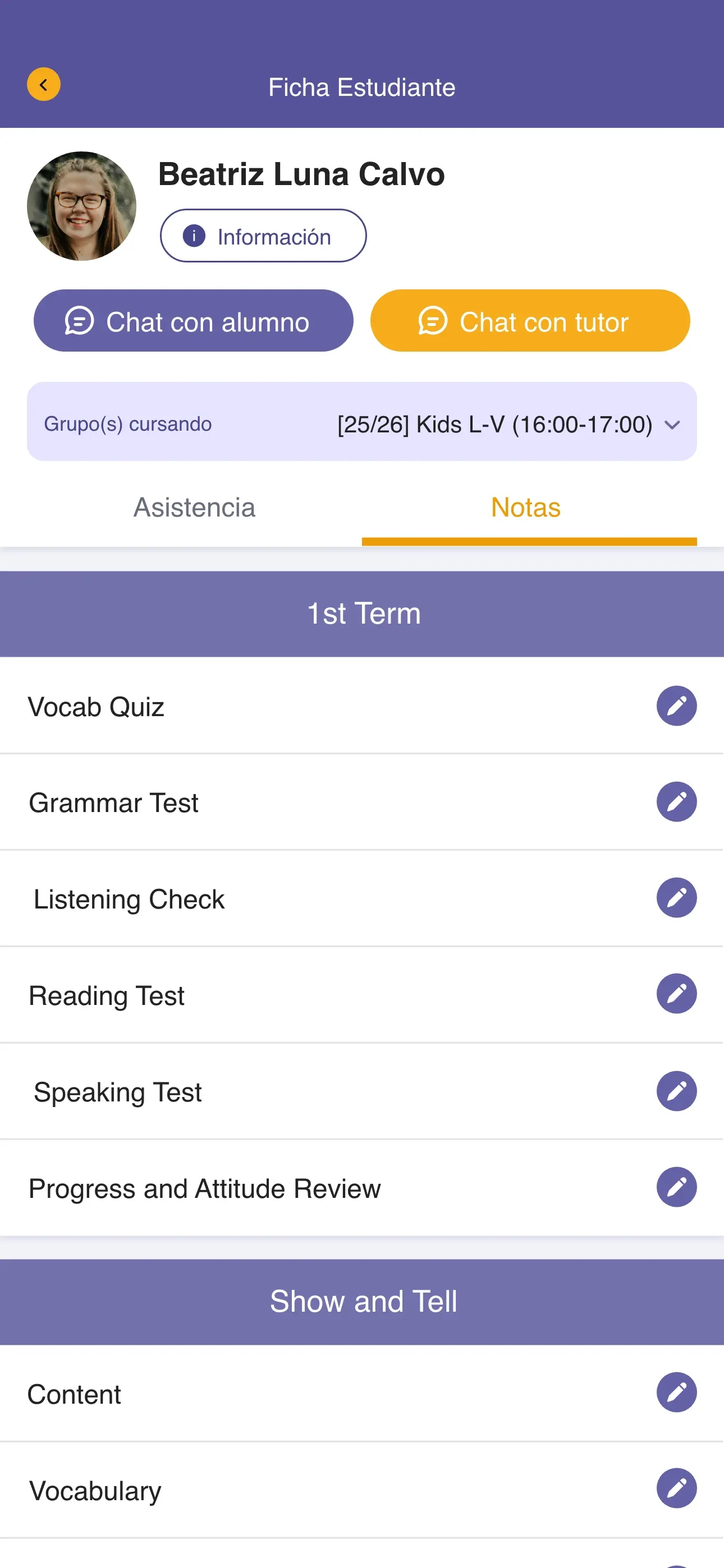 Englody · pantalla de la app