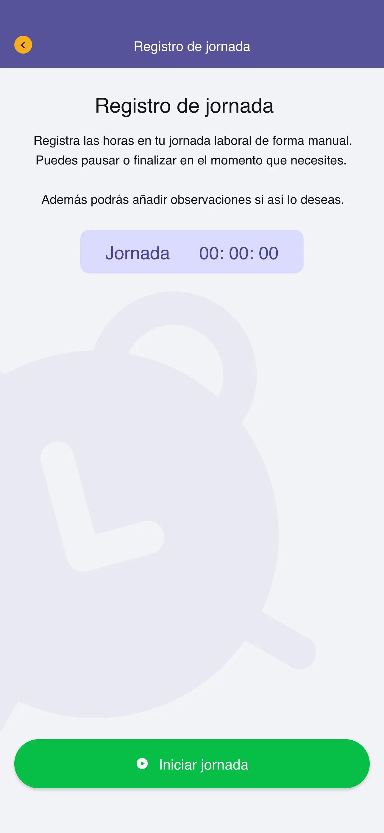 Englody · Registro de jornada