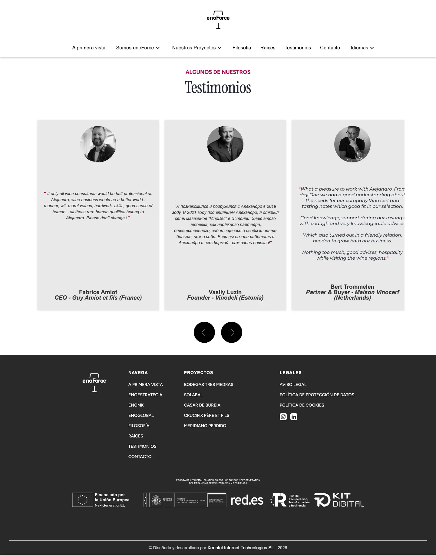 enoForce · Testimonios en su idioma original