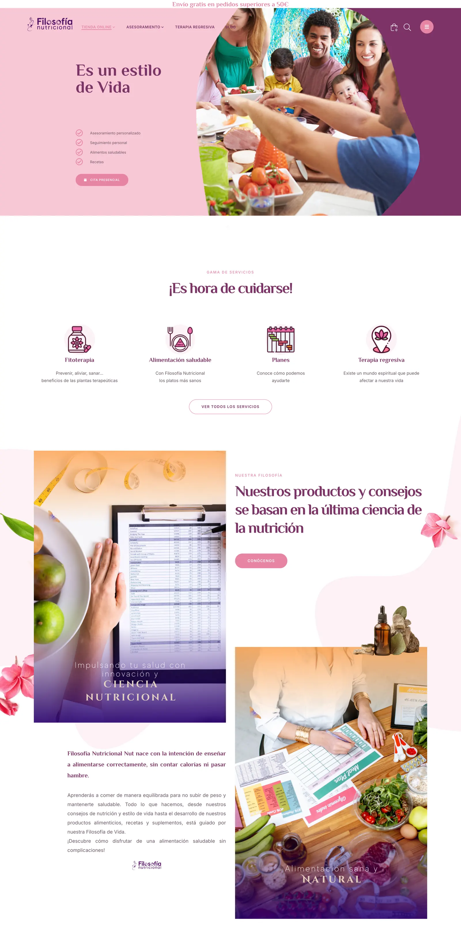 Filosofía Nutricional · web