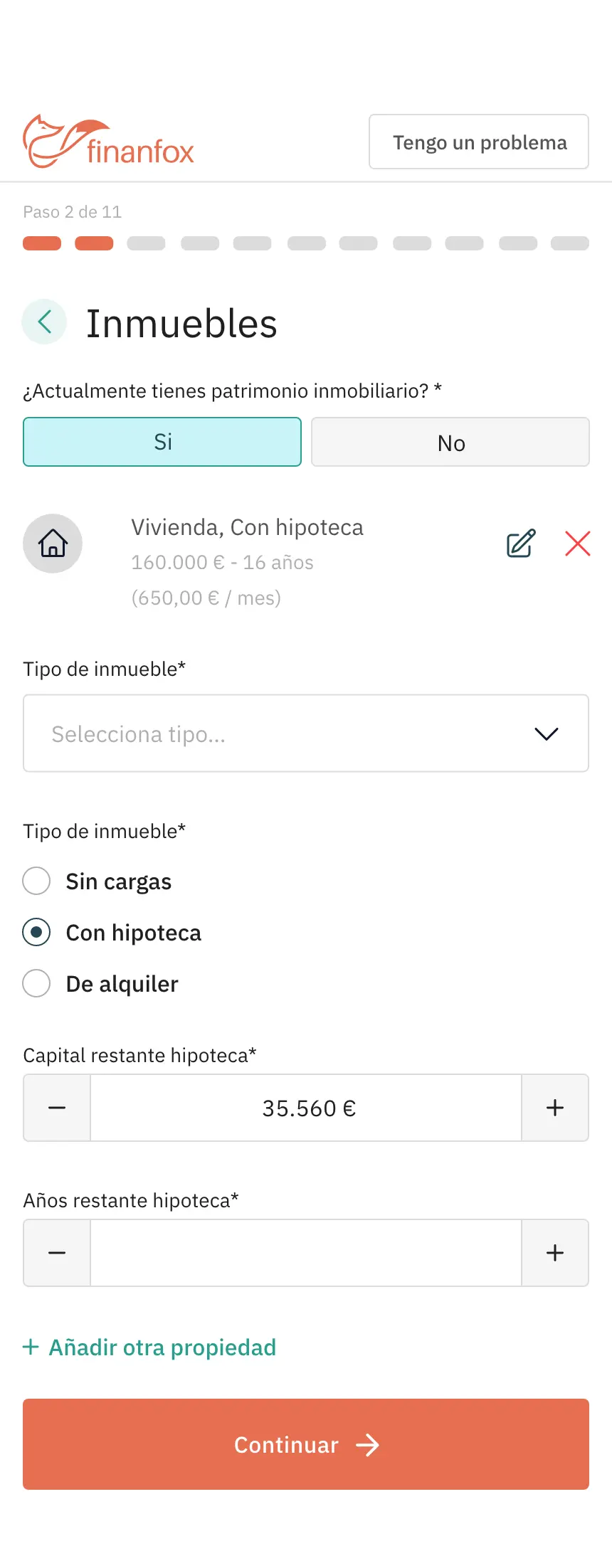 Finanfox · Inmuebles