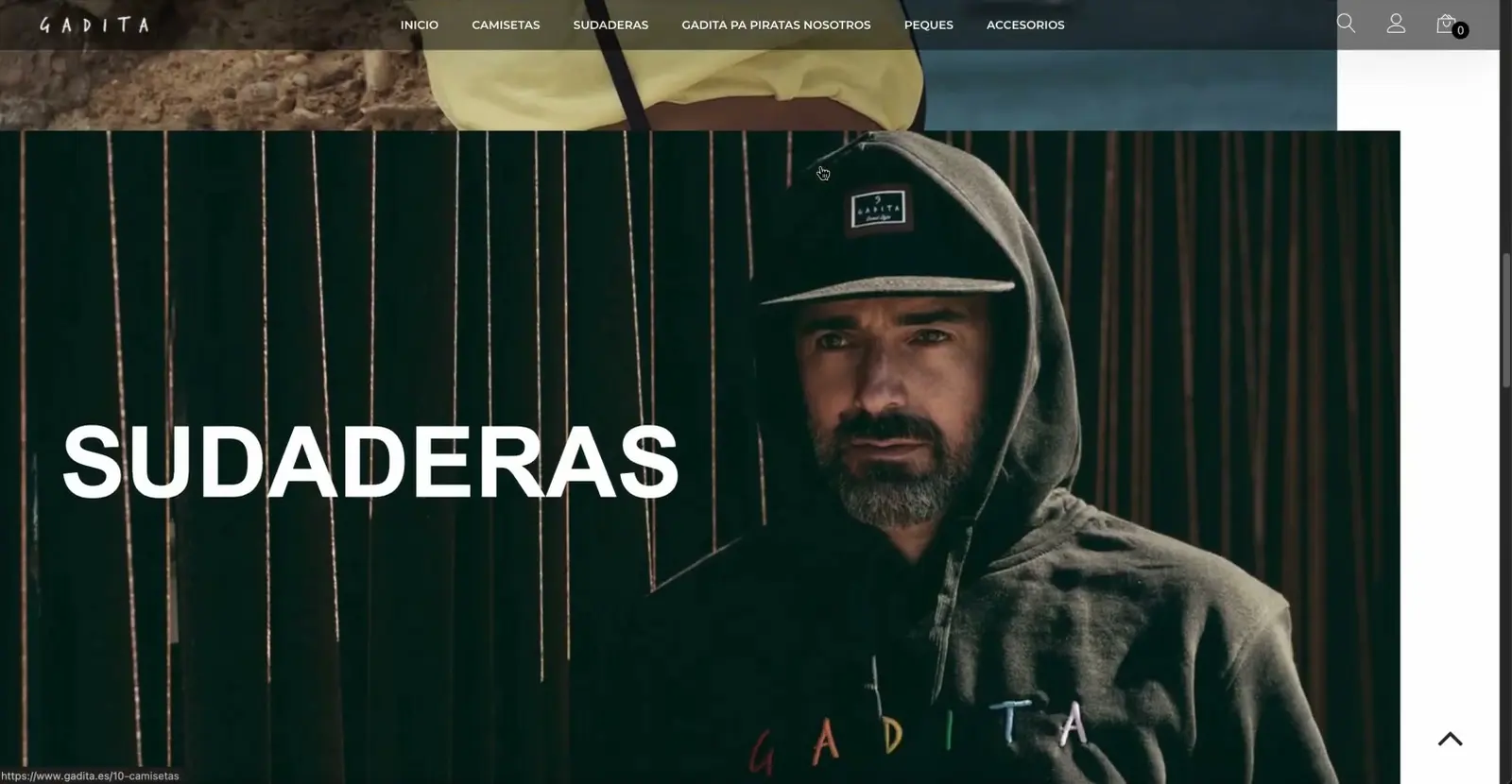 Gadita · La sección de sudaderas
