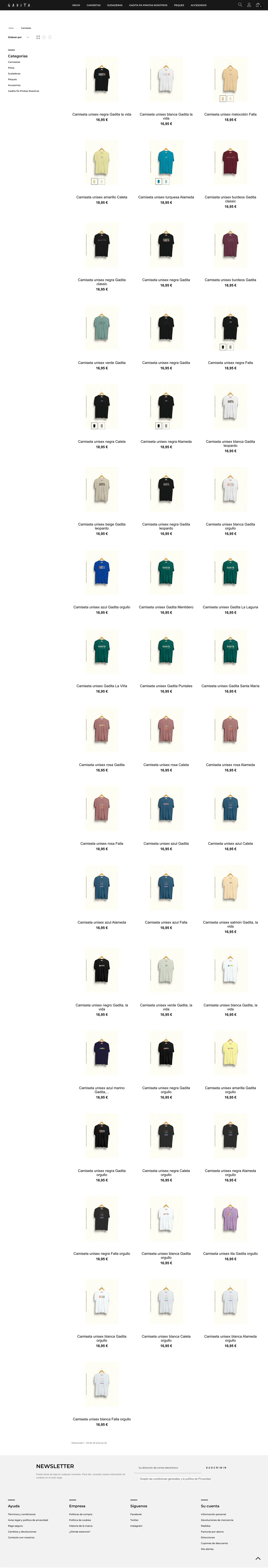 Gadita · Cádiz, camiseta a camiseta.