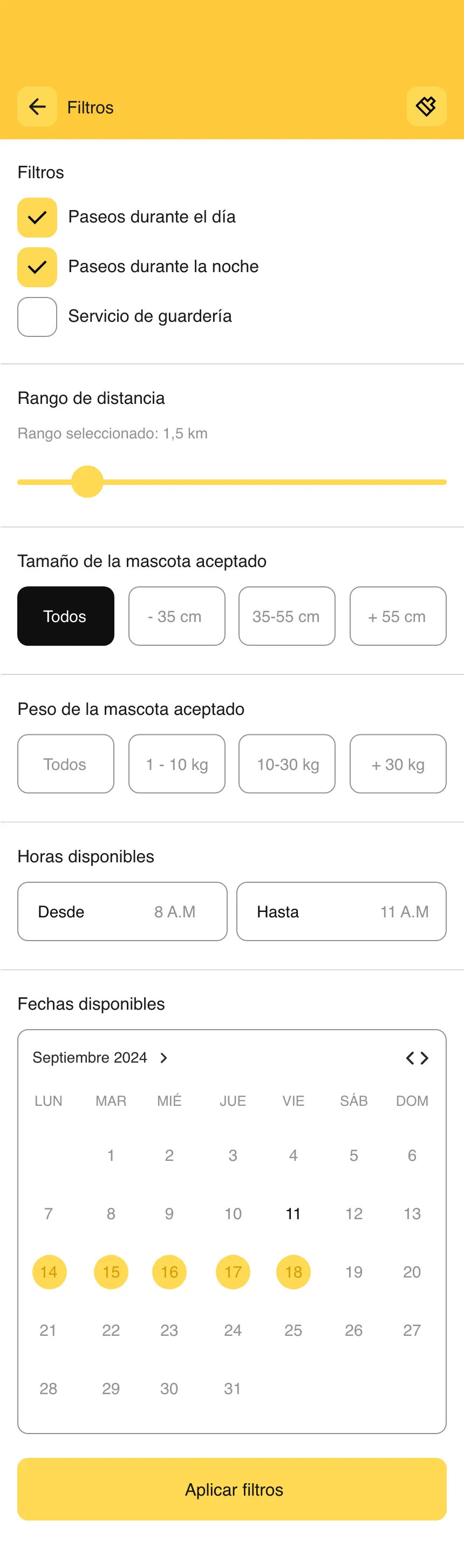 Guaumigo · Filtrar a la medida del perro