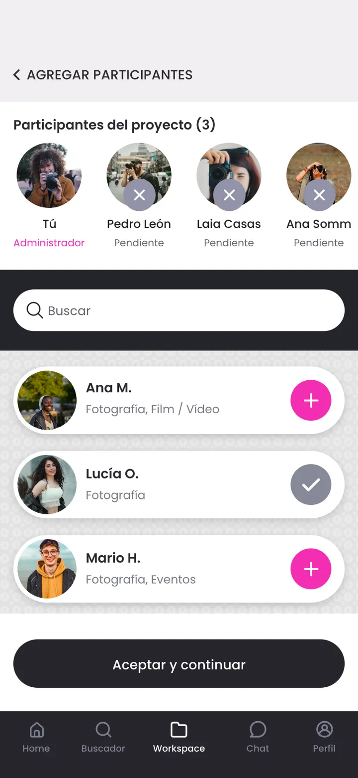 In Situ 360 · Invitar al equipo