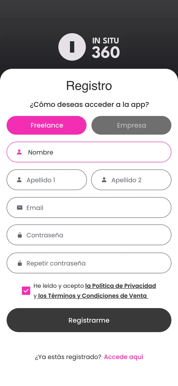 In Situ 360 · Freelance o empresa