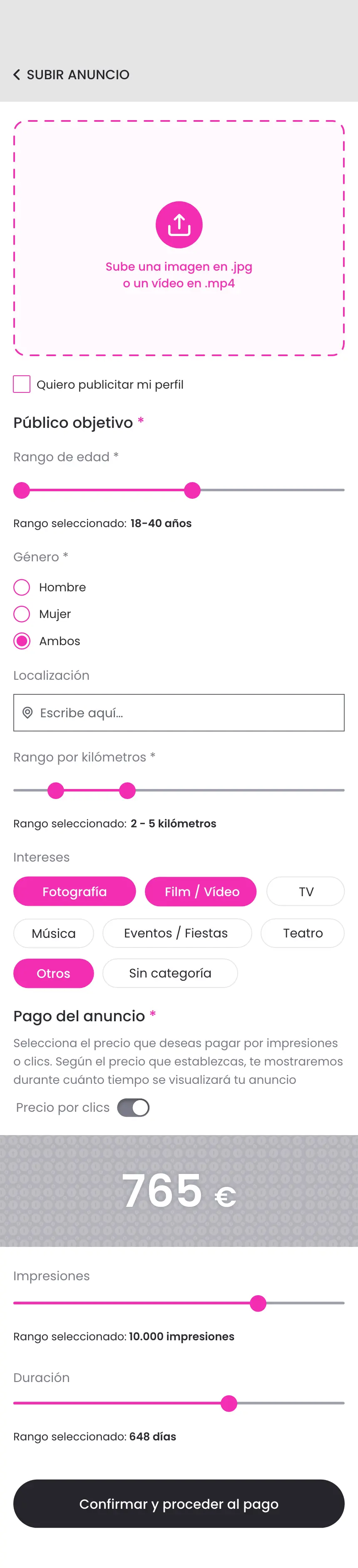In Situ 360 · Subir un anuncio