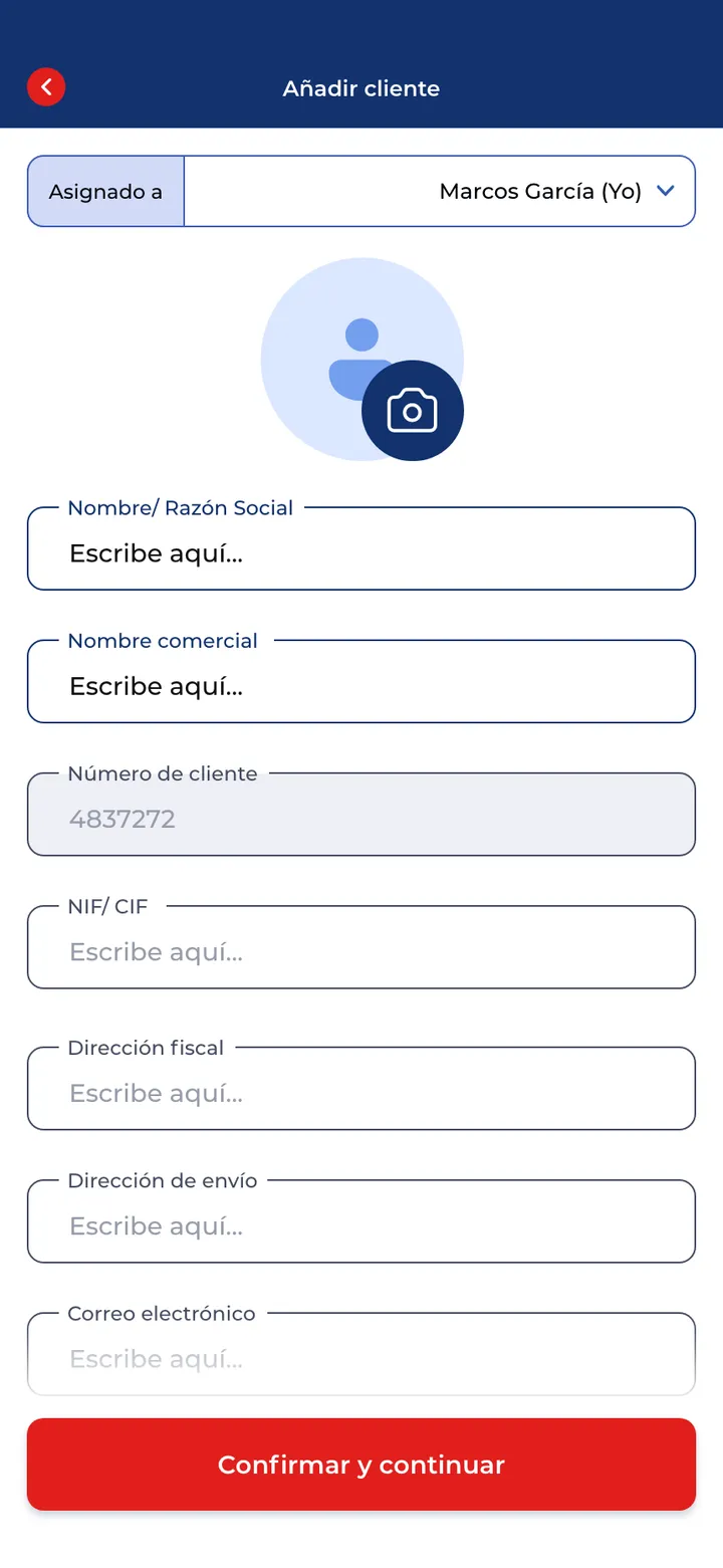 Motri Tools · Altas con responsable