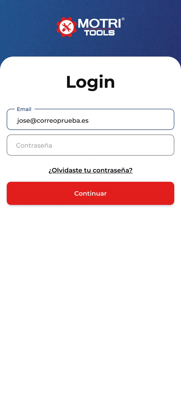 Motri Tools · Entra con su cuenta