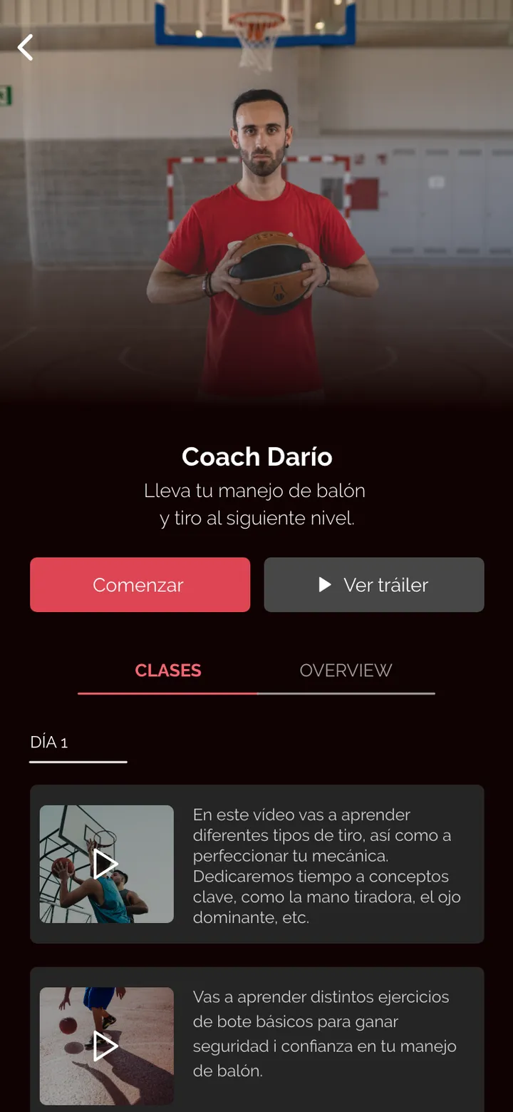 Neways Sports · pantalla de la app