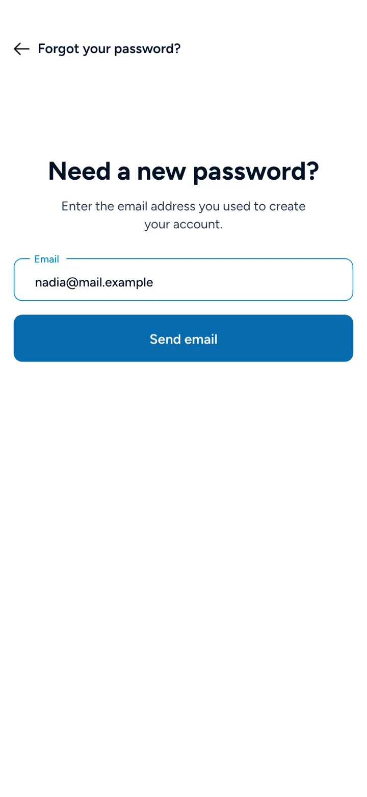 Yacht Partner App · Recuperar contraseña