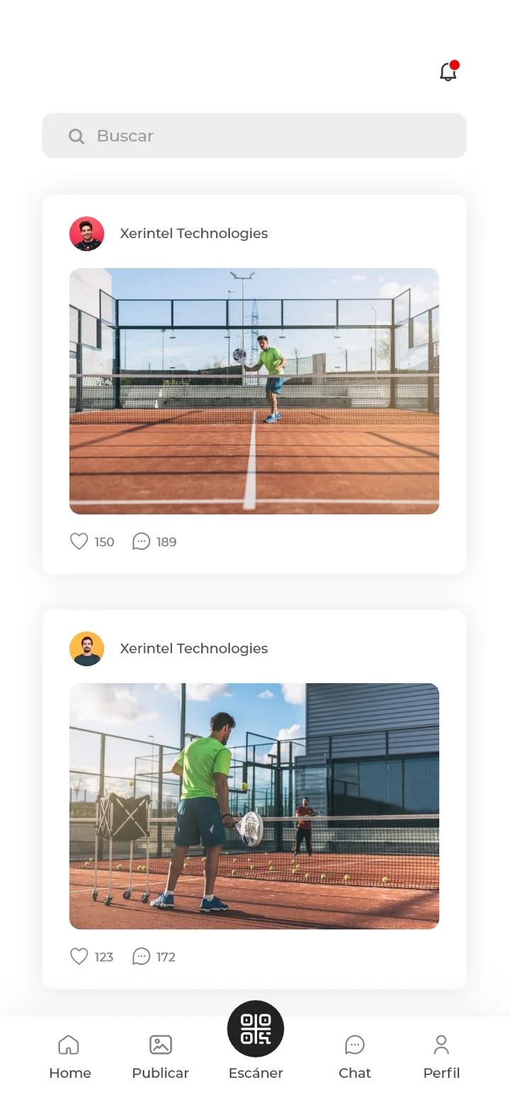 Padel Record · pantalla de la app