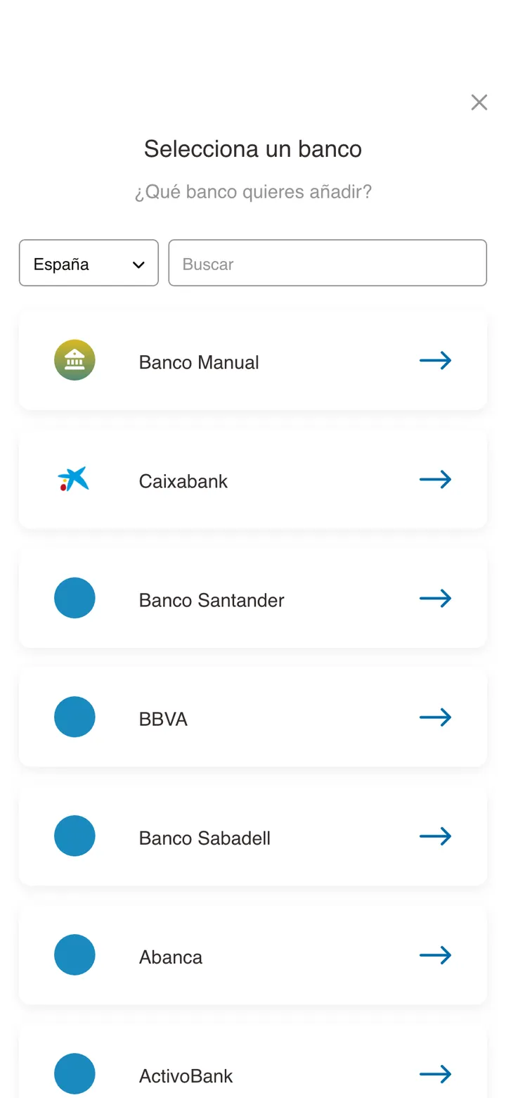 Patrimonium · pantalla de la app