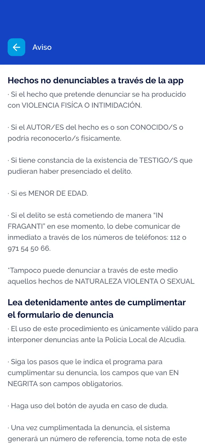 Policía Local de Alcúdia · Antes de empezar, un aviso