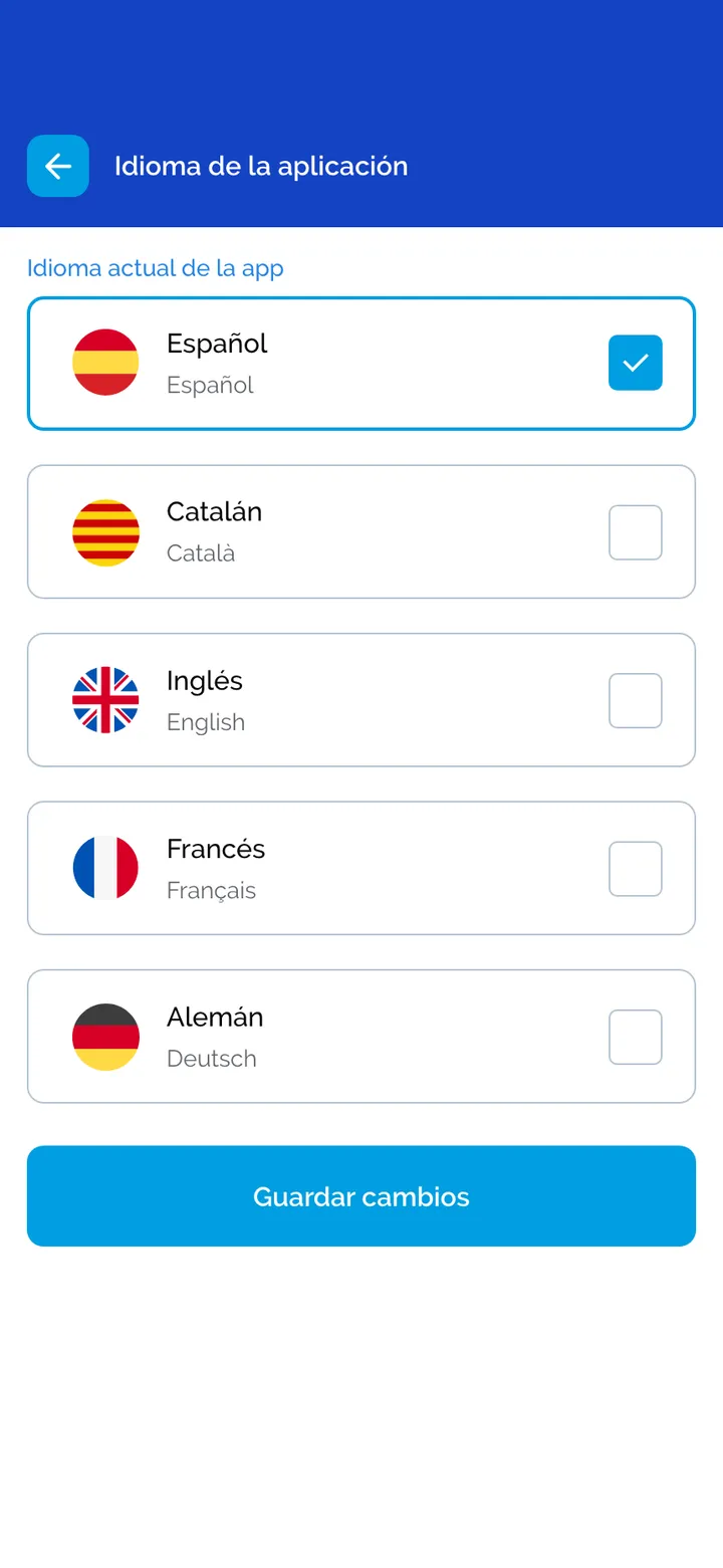Policía Local de Alcúdia · Idioma de la app