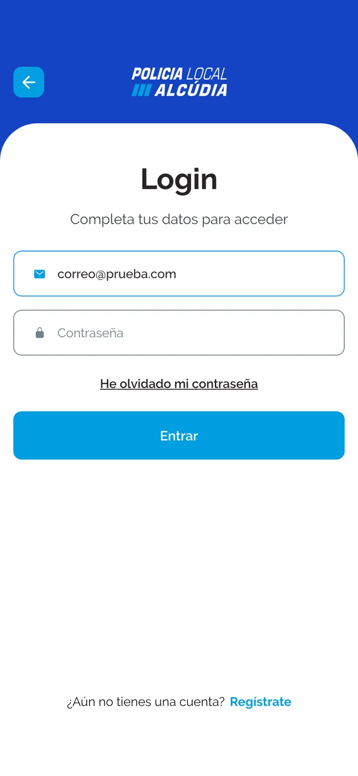 Policía Local de Alcúdia · Acceso