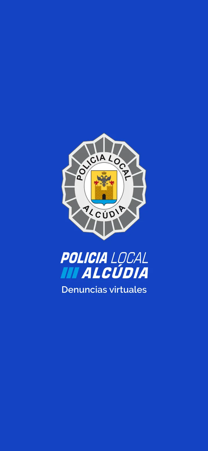 Policía Local de Alcúdia · pantalla de la app