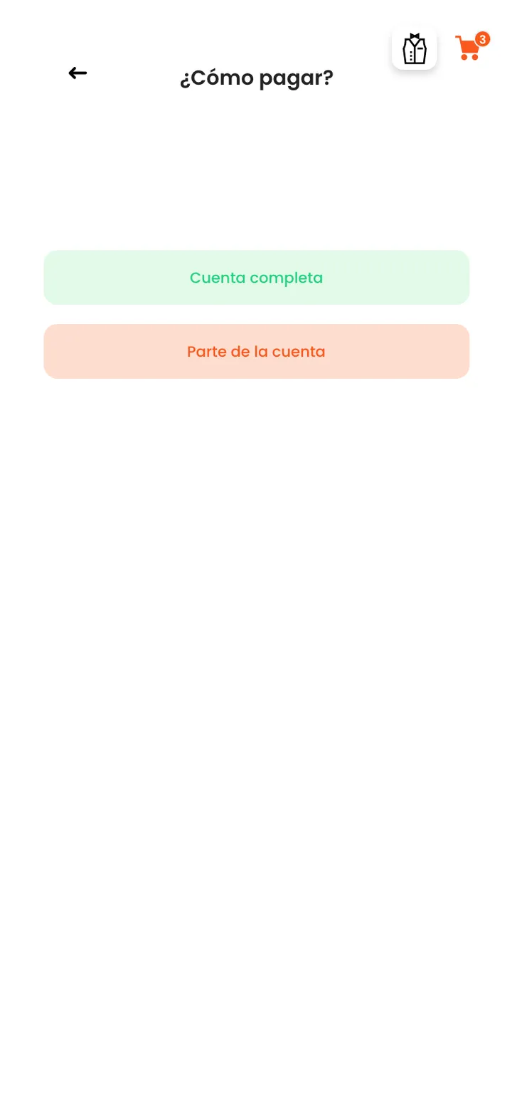 soyTuCamarero · pantalla de la app