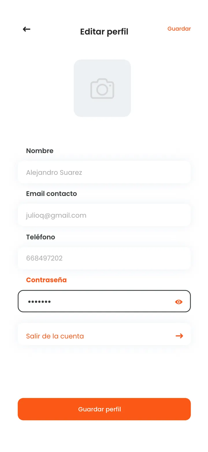 soyTuCamarero · Editar perfil