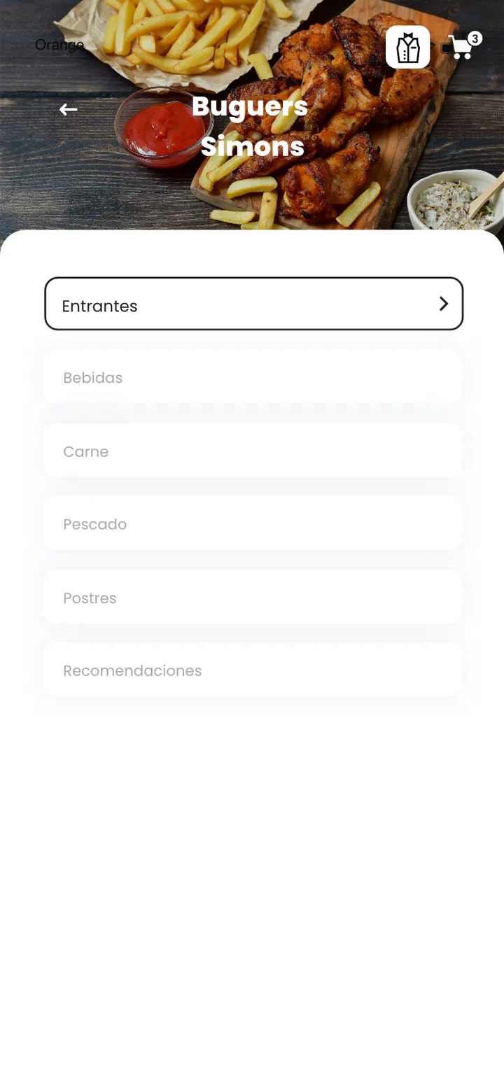 soyTuCamarero · La carta, por categorías