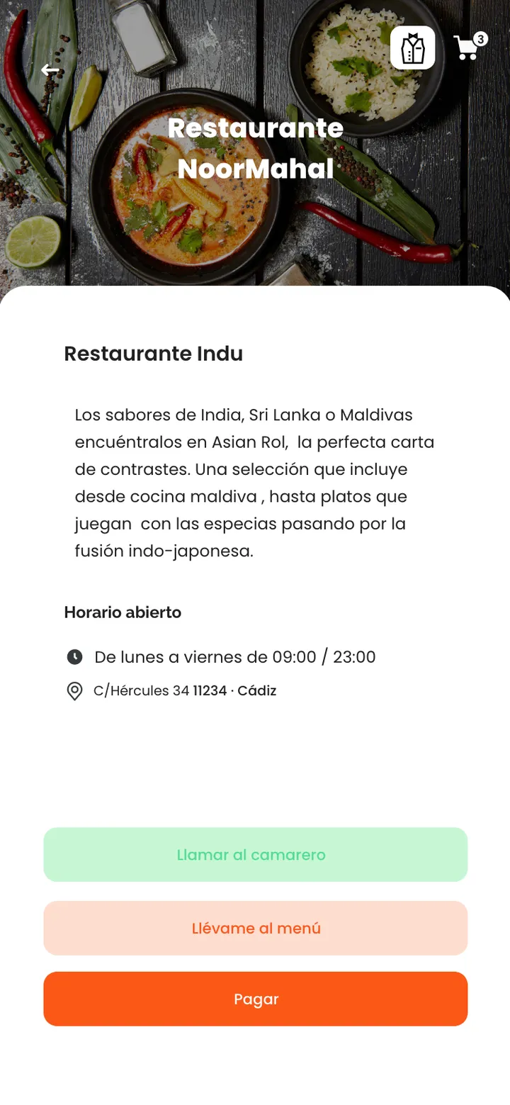 soyTuCamarero · Una ficha con la personalidad del local.