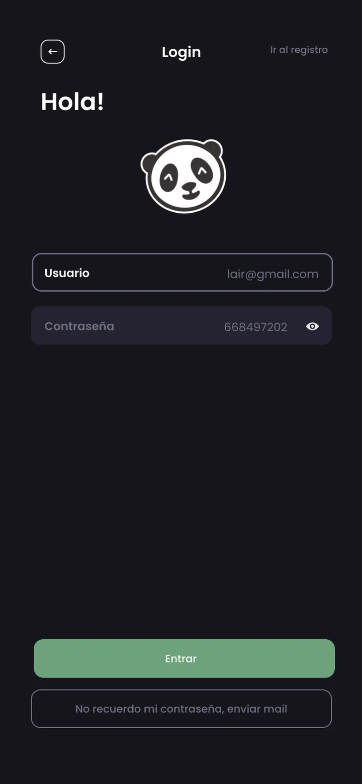 Sushipanda · Login