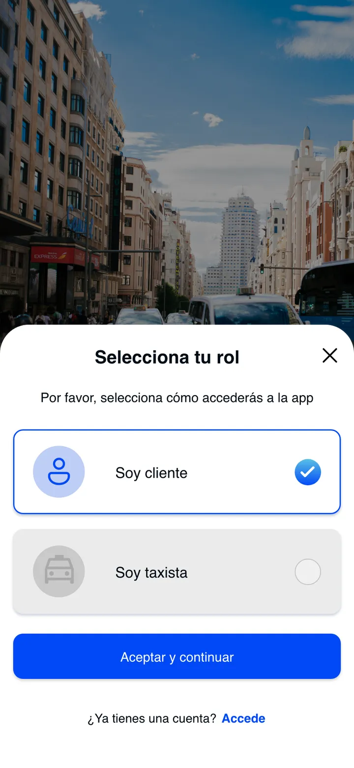 Taxin · Elige cómo entras