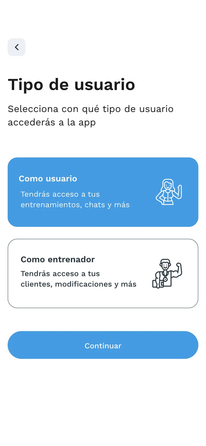 Train Sphere · pantalla de la app
