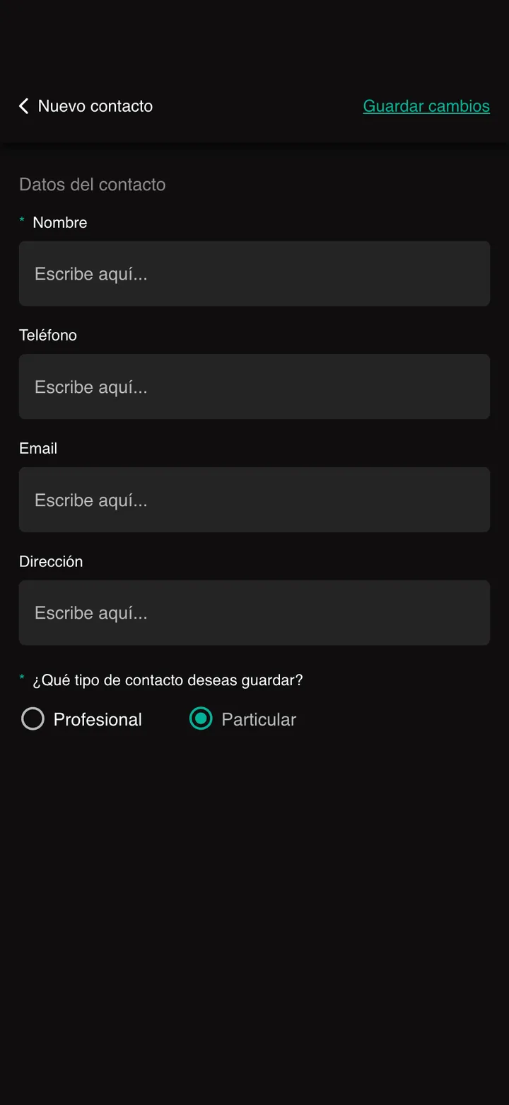 Univial · Un contacto nuevo