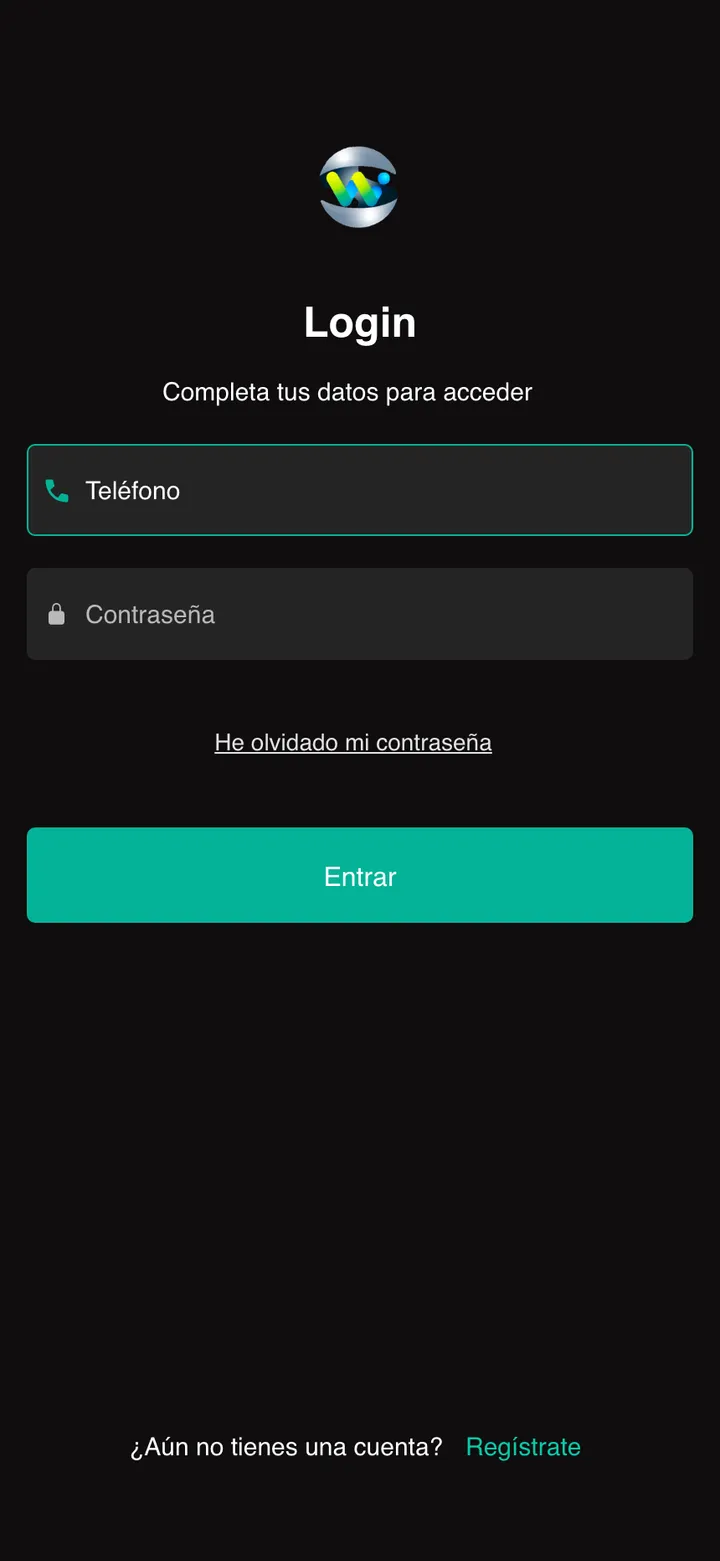 Univial · Acceso con teléfono