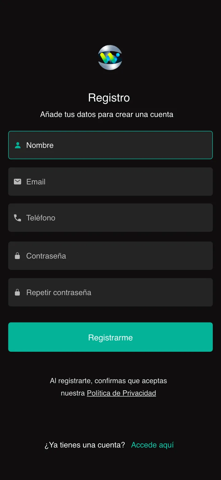 Univial · Registro