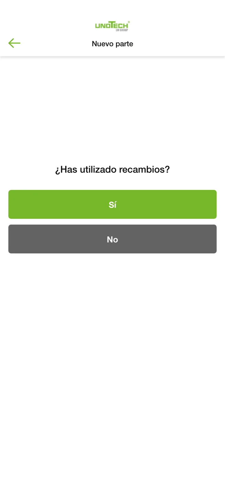 Unotech · ¿Has utilizado recambios?
