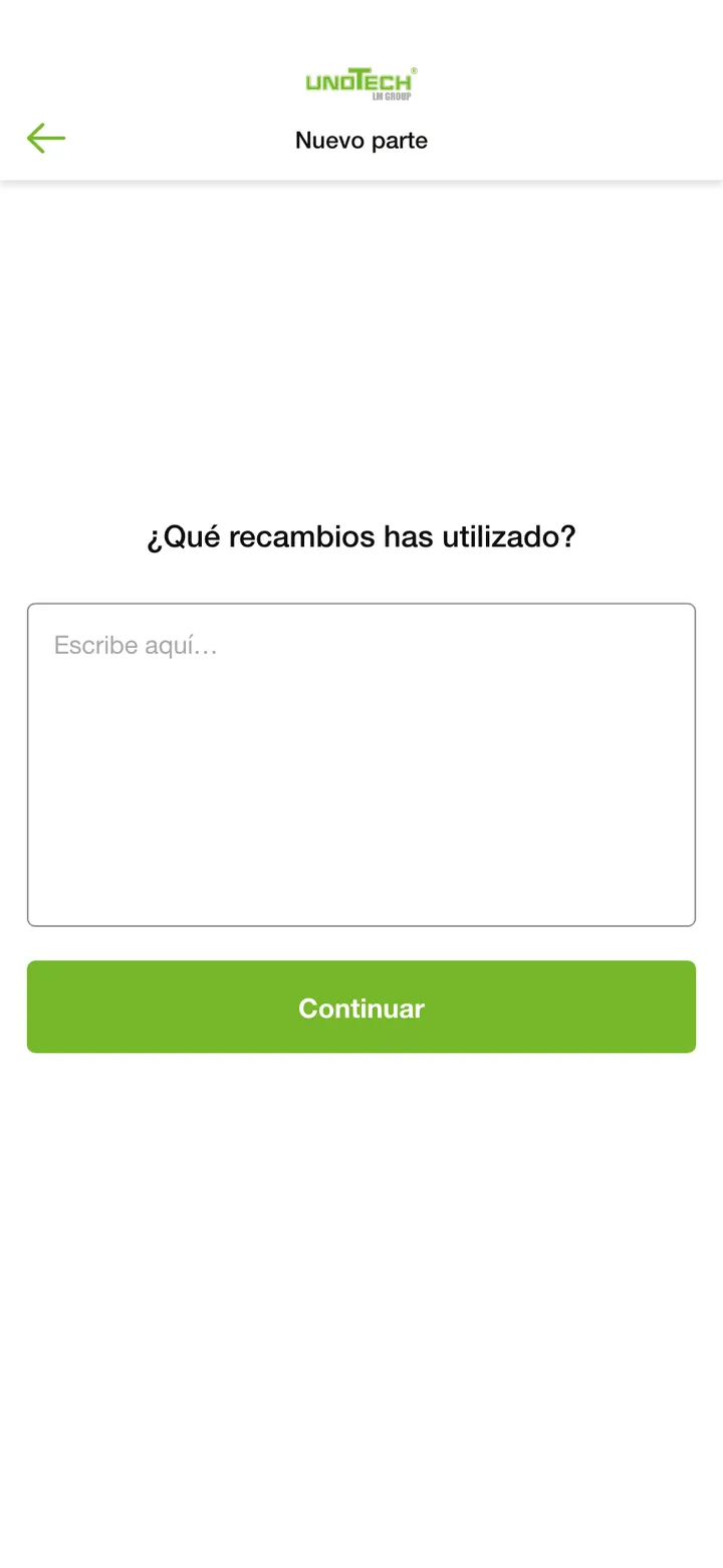 Unotech · Qué recambios