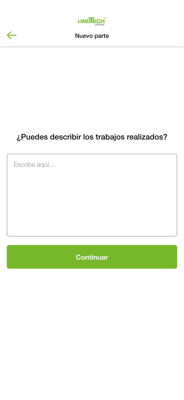 Unotech · El trabajo realizado