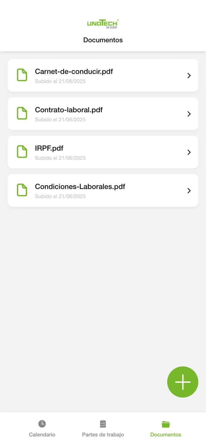 Unotech · Documentos y vacaciones, sin pasar por la oficina.