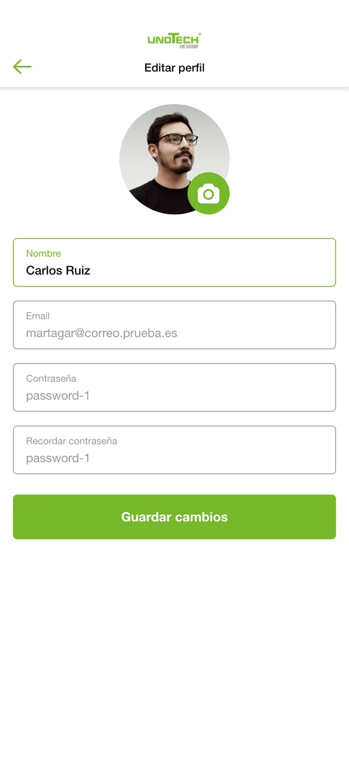 Unotech · Editar perfil