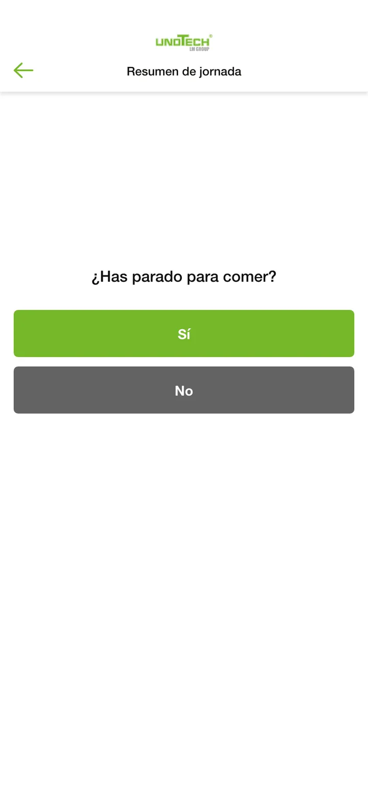 Unotech · ¿Has parado para comer?